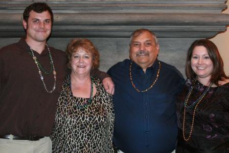 Marjorie Moore with her family. Her decision to donate blood came from her father's health event that started the next day.
